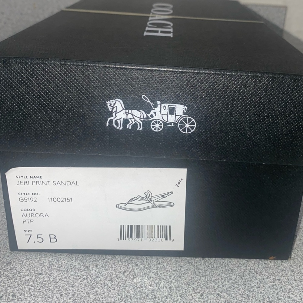 Coach Jeri Size 7.5B Snake-Embossed Sandals NWT - Picture 16 of 16